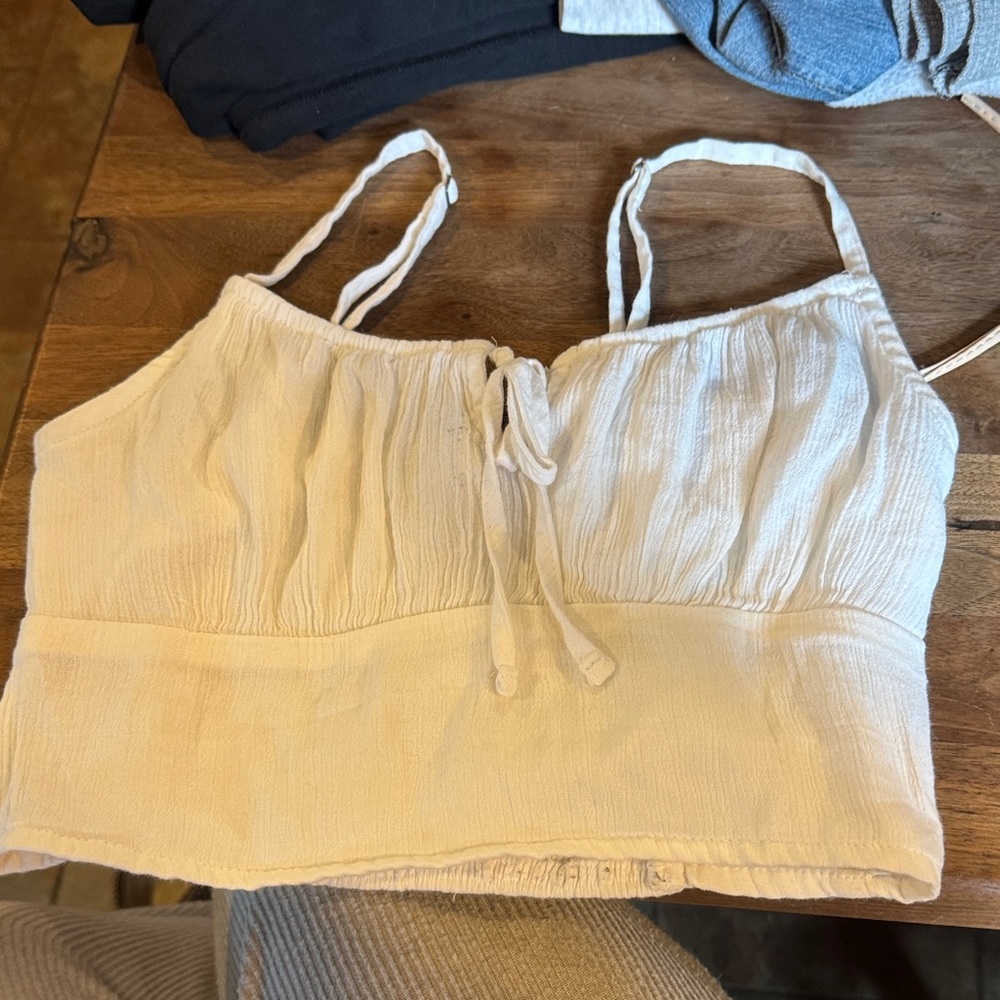 Hollister Cream Camisole Top